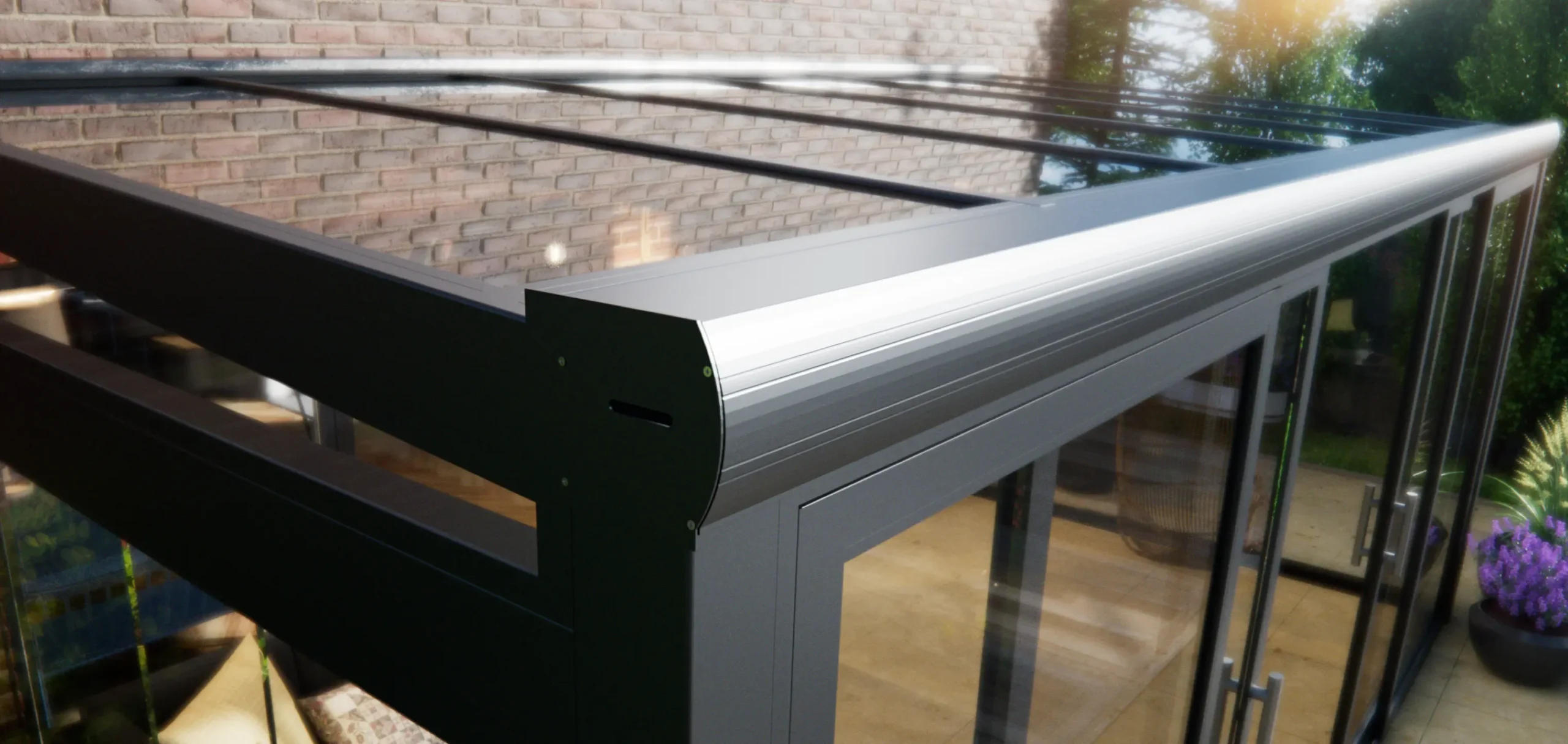 Primeline Plus zwarte veranda