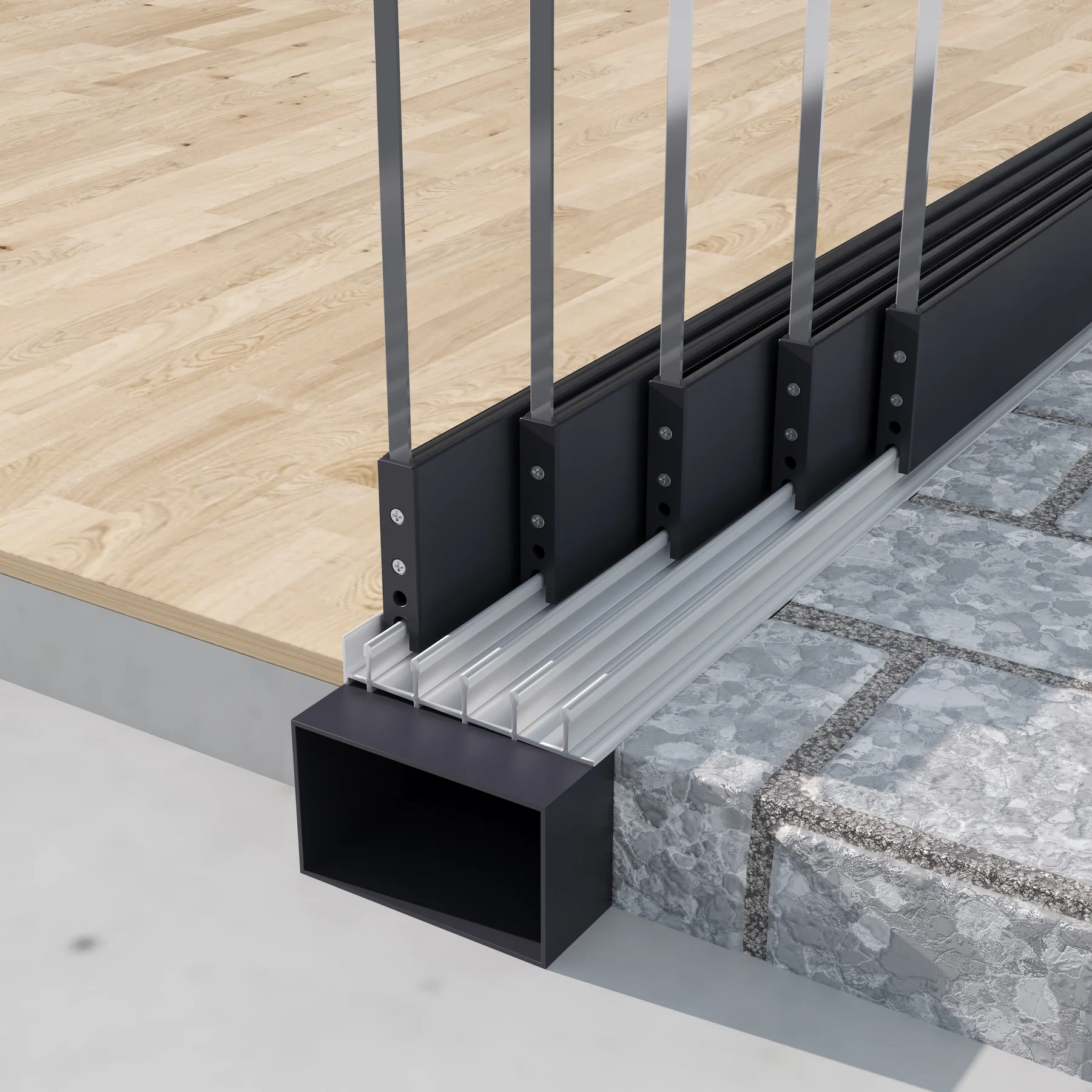 5 spoor rails