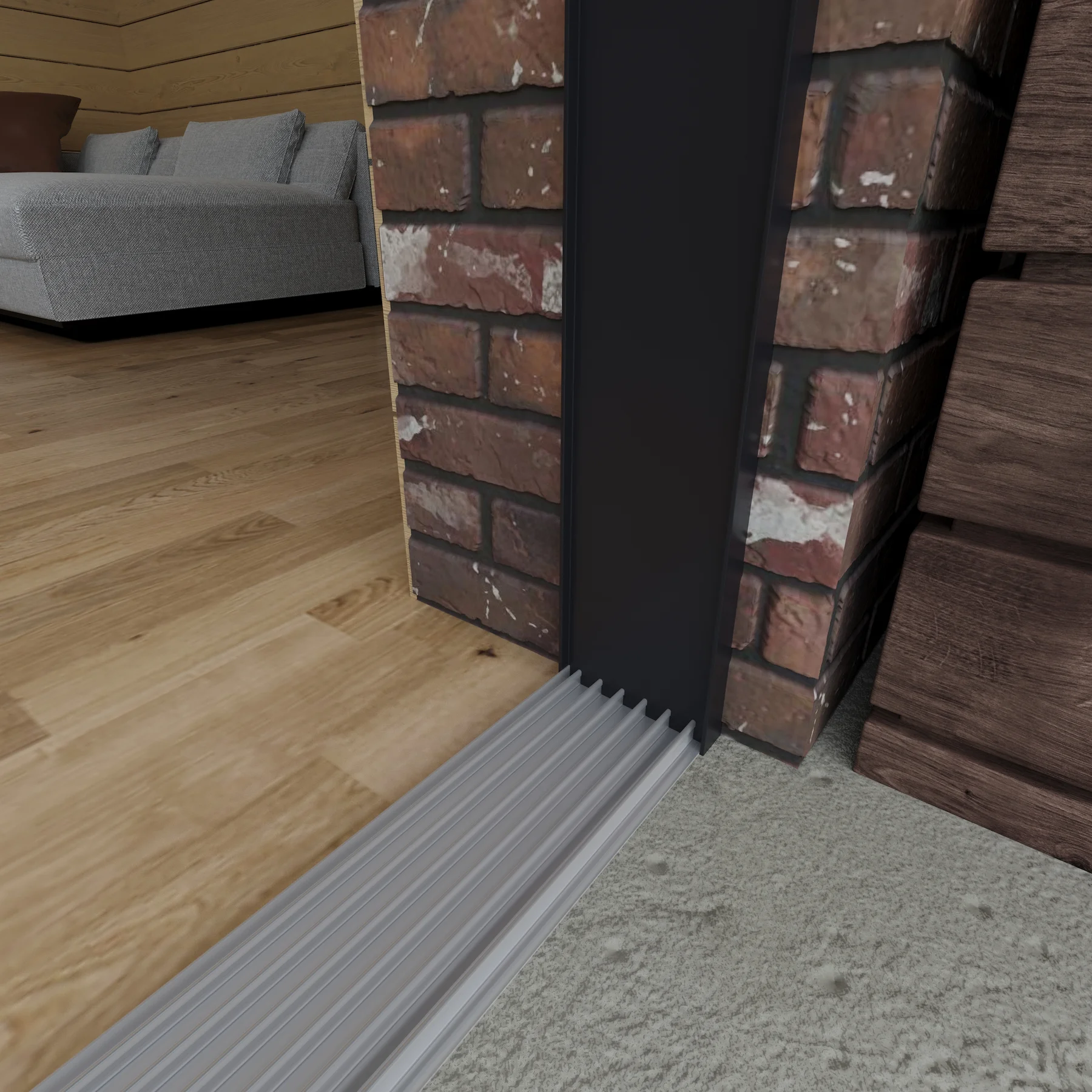 6 spoor rails op grond