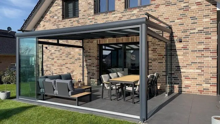 Onderdak zonwering veranda