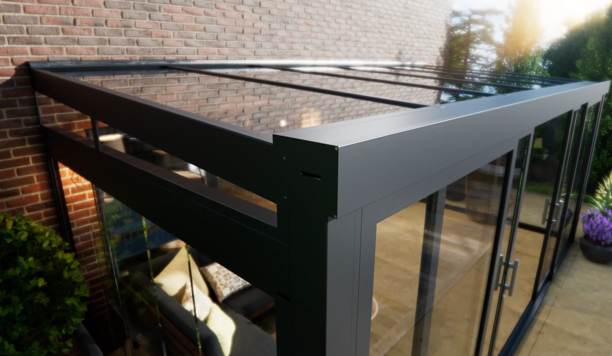 Spie en zijwandglas