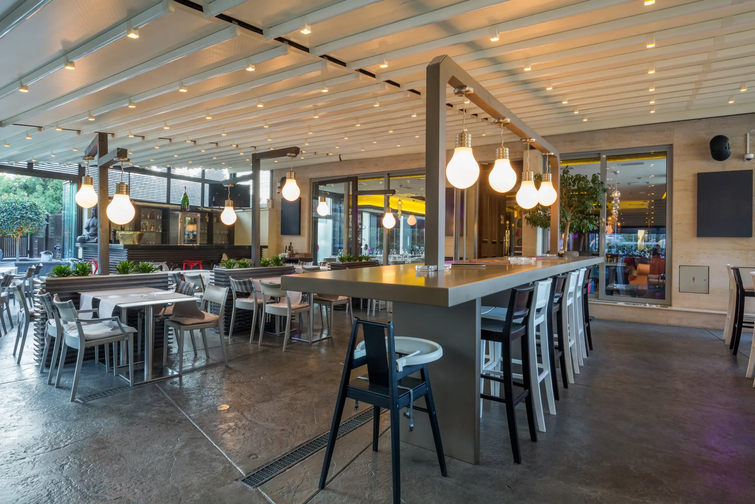 pergola voor horeca binnen
