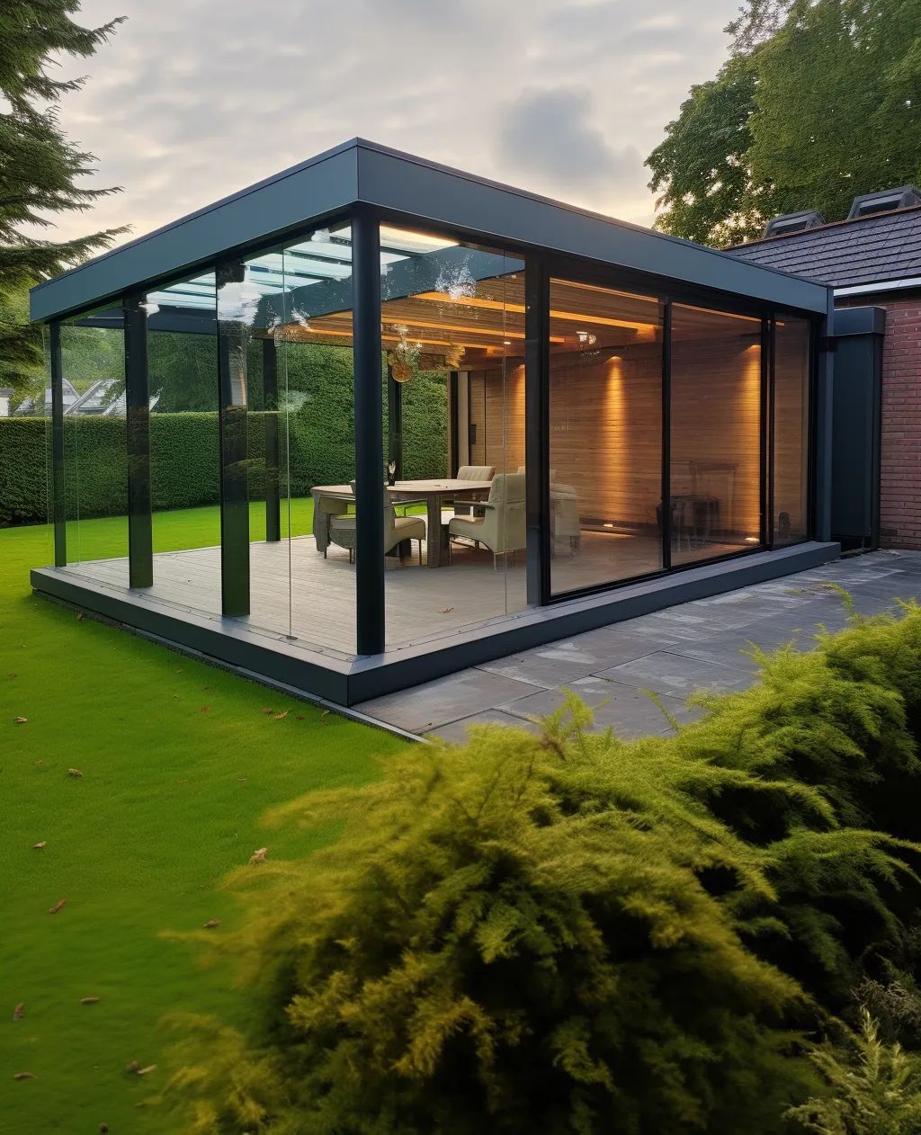 Glazen schuifwand op maat prijzen EG Veranda