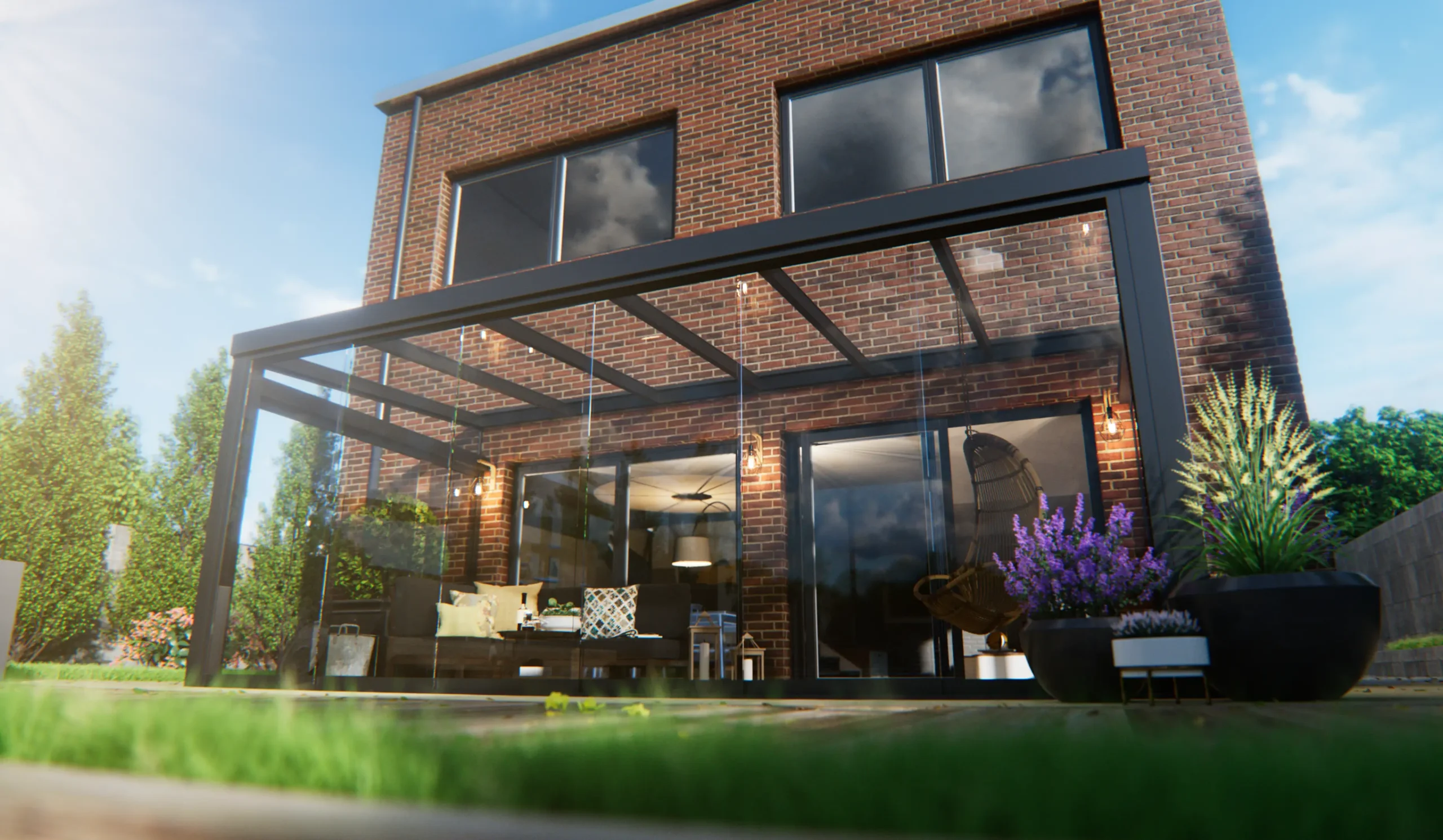terrasoverkapping EG Veranda voor aanzicht